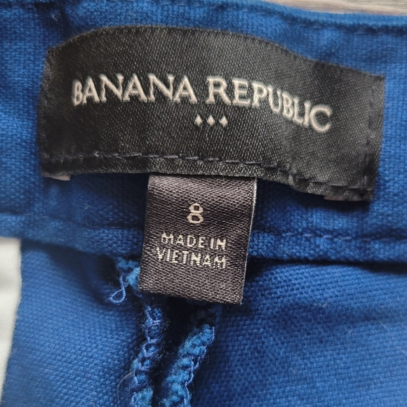 Banana Republic Factory Pique Sailor Shorts in Estate Blue, Size 8 - Picture 4 of 7